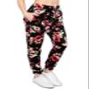 ALWAYS Women's Velvet Velour Joggers - Basic Premium Soft Stretch Warm Winter Sweatpants Pants Floral 1882 Black M view 1