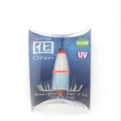 Otori Unweighted Squid Jig Blue/Natural Glow - Large