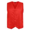 TopTie Unisex Work Vest Volunteer Activity Supermarket Uniform Button Up Vest-Red1-L view 4