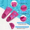 Gintenco Swim Fins, Kids Swim Training Fins for Lap Swimming, Travel Size Flippers with Mesh Bag, Silicone Swimming Fins for Kids Teens Adults Women Men view 2