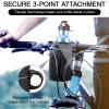 MIZATTO Bike Cup Holder - 2 Pack Water Bottle for Universal Holders Bike, Boat, UTV/ATV, Scooter, Wheelchair etc Cage with Net Pocket and Cord Lock (Black) view 2
