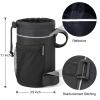 MIZATTO Bike Cup Holder - 2 Pack Water Bottle for Universal Holders Bike, Boat, UTV/ATV, Scooter, Wheelchair etc Cage with Net Pocket and Cord Lock (Black) view 3