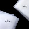 Bmirth Bride Fingertip Wedding Veils White Bridal Veils 2 Tiers Ivory Veils for Women Wedding with Flower Lace Edge and Comb (A-white) (Lace veil) view 3