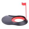 Demeras Putting Cup , Plastic Putting Practice Aids with Adjustable Hole and White Flag Fit for Indoor Outdoor (B Mode Red) view 1