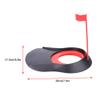 Demeras Putting Cup , Plastic Putting Practice Aids with Adjustable Hole and White Flag Fit for Indoor Outdoor (B Mode Red) view 3