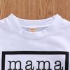 Toddler Baby Girl Boy Mama is My Bestie Letter Print Sweater Long Sleeve Shirts Pullover Sweatshirt Tops (White, 6-12 Months) view 4
