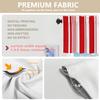 BaoNews Red Christmas White Kitchen Valances Window Curtain, Candy Cane Christmas Stripes Blackout Decoration Small Window Valances Curtains Drapes for Kitchen Bedroom, 52 X 18 Inch view 4