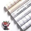 DUOER Garment Flower Wrapping Paper Floral Wraps Flowers Packaging Gift Tissue Wrap Paper Size 75x50cm (Color : Black English Block) view 2