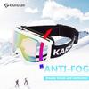 Karsaer Ski Goggles Anti-Fog Snowboard Goggles OTG 100% UV Protection Snow Goggles Bendable Dual-Lenses for Men Women Youth (pink Vlt 60%) view 4