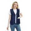 TopTie Unisex Work Vest Volunteer Activity Supermarket Uniform Button Up Vest-Navy Blue-M view 2