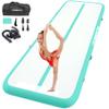 Air Gymnastics Track Tumbling Mat Inflatable 10ft 13ft Yoga Training Mat 4 Inch Thickness for Home Use/Training/Cheerleading/Yoga/Water Fun (Light green, 4m) view 1