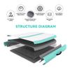 Air Gymnastics Track Tumbling Mat Inflatable 10ft 13ft Yoga Training Mat 4 Inch Thickness for Home Use/Training/Cheerleading/Yoga/Water Fun (Light green, 4m) view 4