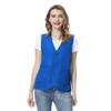 TopTie Unisex Work Vest Volunteer Activity Supermarket Uniform Button Up Vest-Blue1-L view 1