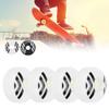 Tbest Skateboard Wheels, 4pcs Wear-Resistant Non-Slip Non-Slip, Impact-Resistant Flexible Steering High-Elastic Pu Children's Skateboard Wheels(White) Electric Car Scooter Supplies view 3