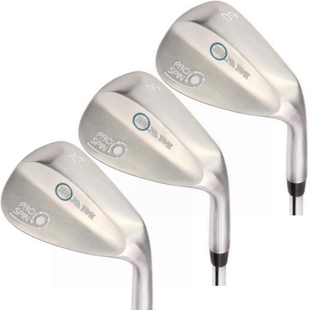 Ram Golf Pro Spin 3 Wedge Set - 52 Gap, 56 Sand, 60 Lob Wedges - Ladies Right Hand, Graphite Shaft