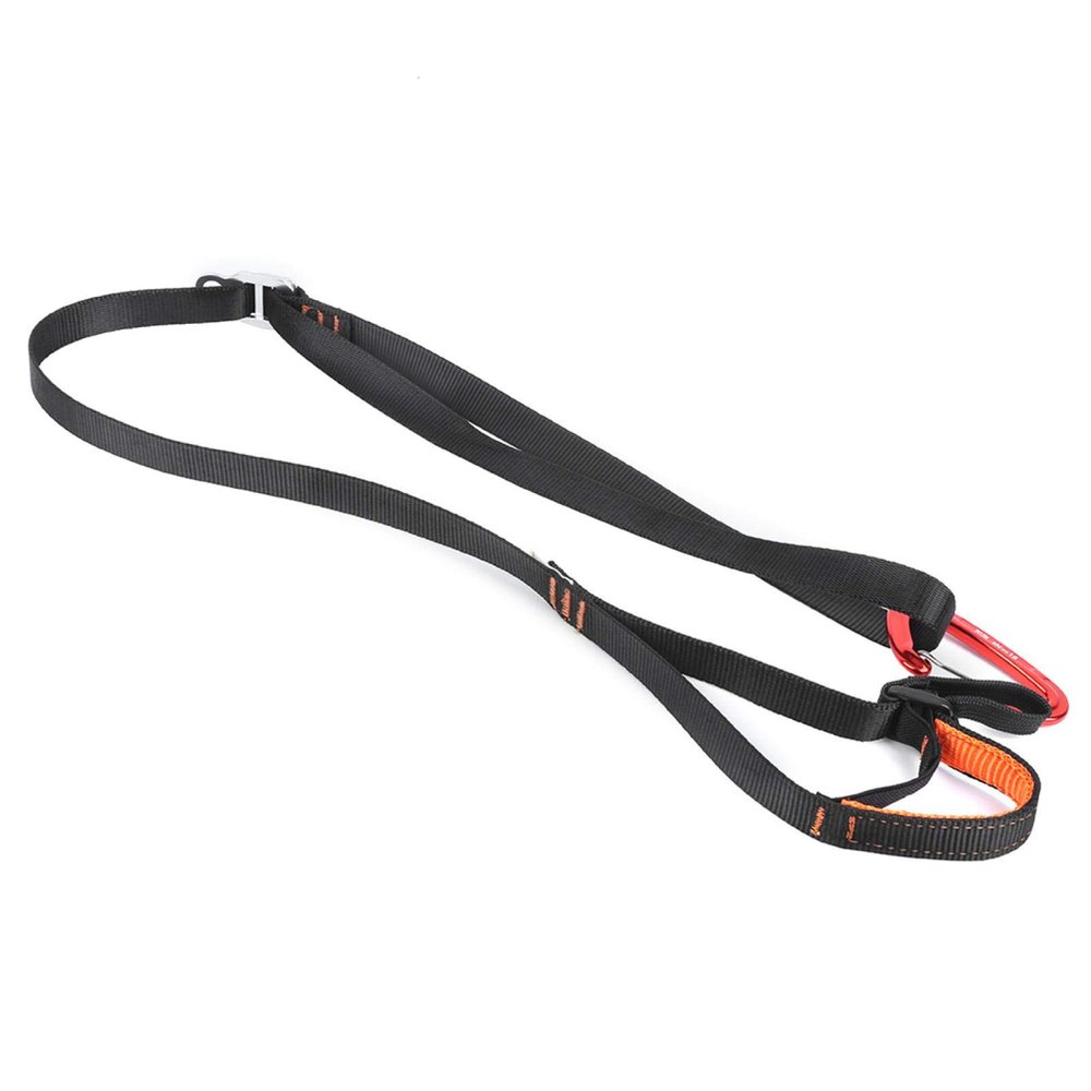 Alomejor Climbing Ascender Strap, Adjustable Mountaineering Ascending Pedal Belt Climbing Foot Loop Ascender for Rock Climbing