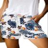 ONLYSHE Womens Comfy Drawstring Casual Elastic Waist Floral Print Color Block Shorts Summer view 1
