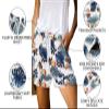 ONLYSHE Womens Comfy Drawstring Casual Elastic Waist Floral Print Color Block Shorts Summer view 4