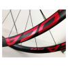 Bike Front & Rear Wheels 26/27.5/29in 700C Alloy Rim Bikes Bike Wheelset 24H Disc Brake 8-12 Speed Thru axle (Color : Red 1, Size : 700C) view 4