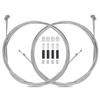 4PCS Premium Bike Brake Cable Set,Universal Standard Bicycle Brake Cable, Professional Bicycle Brake line For Front and Rear Mountain MTB or Road Bikes,include Free Cable Cap End Crimps accessories 2M