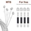 4PCS Premium Bike Brake Cable Set,Universal Standard Bicycle Brake Cable, Professional Bicycle Brake line For Front and Rear Mountain MTB or Road Bikes,include Free Cable Cap End Crimps accessories 2M view 3