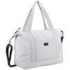 BODHI Metro Soft Puffy Shoulder Bag Travel Duffel Tote Carry on Luggage Sport Weekender Overnight Women For Spirit Airlines, Fog Gray view 1