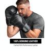Hayabusa S4 Leather Boxing Gloves for Women & Men - Black, 16 oz view 2