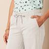 Amazon Essentials Women's Pull On Linen Blend Drawstring Relaxed Fit Wide Leg Pant, Ecru, Small view 4