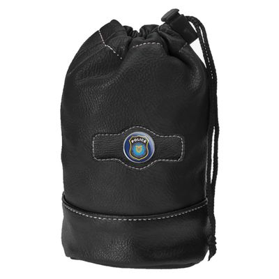 Clip Wipes Police Golf Pouch with Drawstrings | Police Golf Accessories Pouch (BLK-Seal)