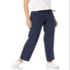 Amazon Essentials Women's Linen Blend Drawstring Relaxed Fit Wide Leg Pant (Available in Plus Size), Navy, X-Large view 1