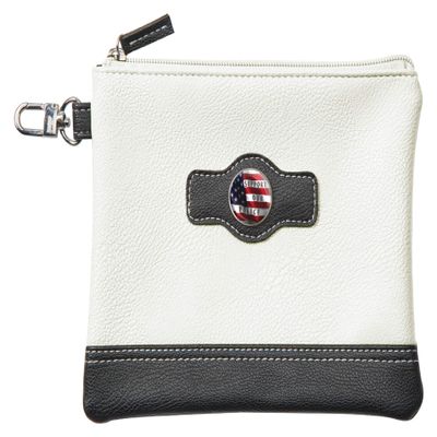 Clip Wipes Police Golf Pouch | Police Golf Valuables | Accessories Pouch with Zipper (WHT-Support)