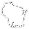 Squiddy Wisconsin Home - Vinyl Sticker Decal for Phone, Laptop, Water Bottle (3" Tall) view 1