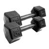 15lb Pair Cast Iron Dumbbells view 2