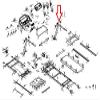 Console Mid Main Wire 1250m/m E020725-02 Works W Spirit Fitness TRX2500 Treadmill view 2