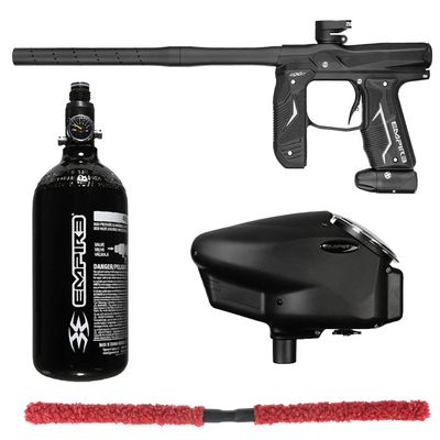 Action Village Empire Axe 2.0 Core Paintball Gun Package Kit (Dust Black/Dust Black)