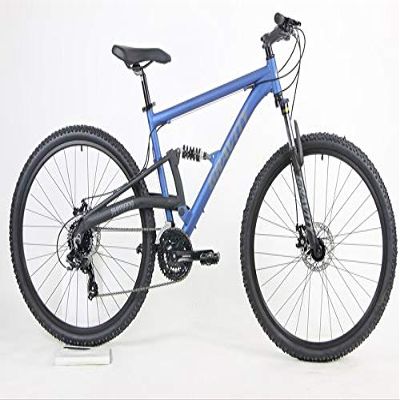2025 Gravity FSX 29 LTD Dual Suspension 21 Speed Mountain Bike (Matt Nautical Blue, 19 inch = Medium/Lr fits* 6'1" to 6'3")