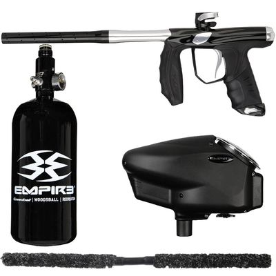 Action Village Empire Axe SYX 1.5 Core Paintball Gun Package Kit (Polished Black/Polished Silver)