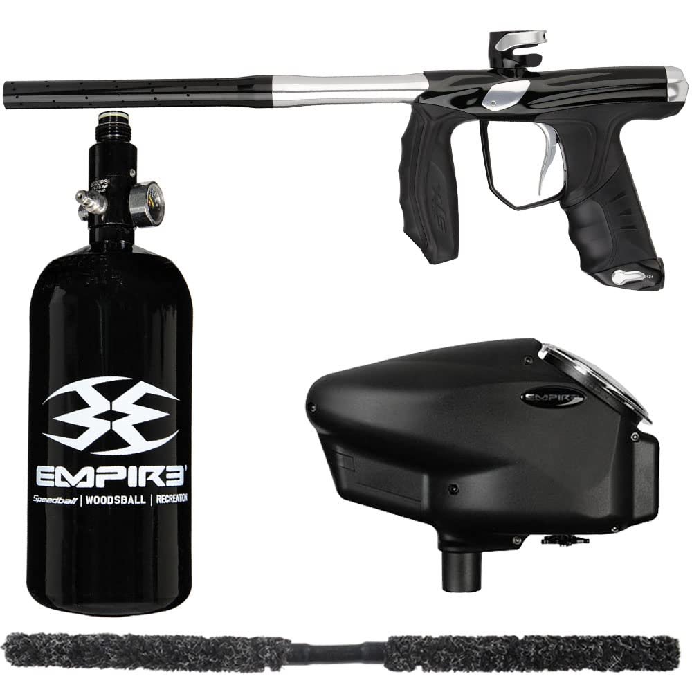Action Village Empire Axe SYX 1.5 Core Paintball Gun Package Kit (Polished Black/Polished Silver)