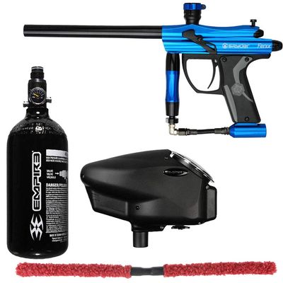 Action Village Kingman Spyder Fenix Core Paintball Gun Package Kit (Gloss Blue)