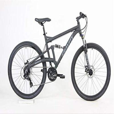 2024 Gravity FSX 27.5 LTD Dual Suspension 21 Speed Mountain Bike (Matt Black, 15 inch = Small fits* 5'6" to 5'9")