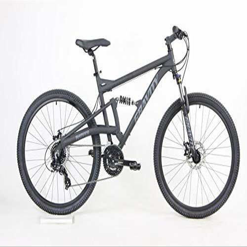 2024 Gravity FSX 27.5 LTD Dual Suspension 21 Speed Mountain Bike (Matt Black, 15 inch = Small fits* 5'6" to 5'9")