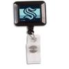 NHL Seattle Kraken Retractable Cord Badge Holder with Metal Clip view 1
