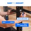 Weight Plate Holder Power Rack Attachment Barbell Safety Bars 2 Inch Olympic Plate Storage Power Squat Rack Holder Hooks Barbell Stand Holder Bar Weight Plates for 2x2 3x3 2x3 Power Cage Accessories view 3