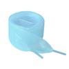 Allegra K 2 Pairs Flat Snow Yarn Shoelaces 2.5cm/4cm Wide Transparent Shoe Laces for Sneakers 100cm/39 Sky Blue view 1