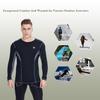 DIKAMEN Men's Thermal Underwear Fleece Lined Performance Fleece Tactical Sports Shapewear Thermal Long Johns Set (Black01, Small) view 3