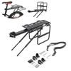 HTTMT- Bicycle Rear Rack Fender Luggage Rack Seat w/metal adjustable side wing [P/N: ET-BIKE-RACK004-BK ] view 1