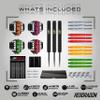 RED DRAGON Peter Wright Snakebite Ultimate 50 Piece Darts Set - Includes 22 Gram Steel Tip Brass Darts, Hardcore Flights, Shafts (Stems) and Accessories view 2