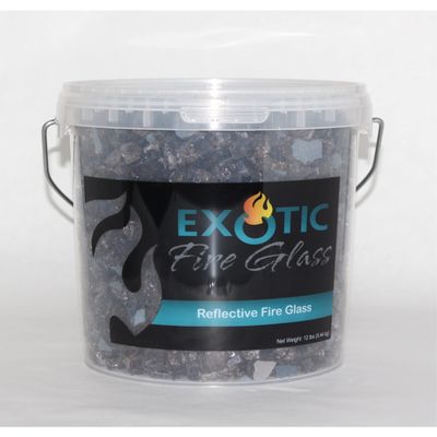 Exotic Pebbles Reflective Glass Bronze 1/2" - 10 Lb. Bag