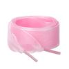 Allegra K 2 Pairs Flat Snow Yarn Shoelaces 2.5cm/4cm Wide Transparent Shoe Laces for Sneakers 100cm/39 Light Pink view 1