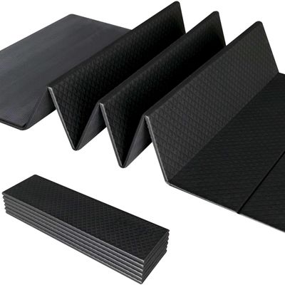 Foldable Yoga Mat 1/3 Inch Thick, Lightweight, Easy to Store, Non-Slip Travel Yoga Mat for Fitness, Yoga, Pilates, Home Workouts, and Floor Exercises